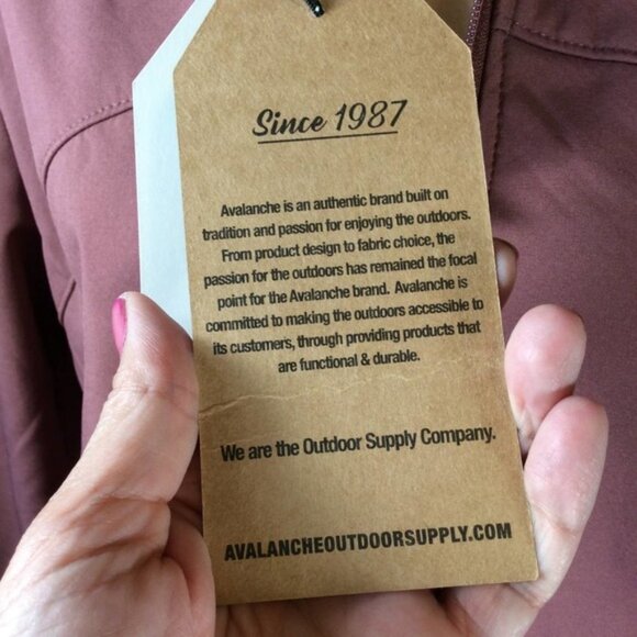 Avalanche Women's Hooded Jacket Mauve Size Large NWT - Picture 7 of 12